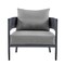 Armen Living Argiope 4 Piece Outdoor Dark Gray Aluminum & Fabric Outdoor Conversation Set 840254333031 - alternate 7